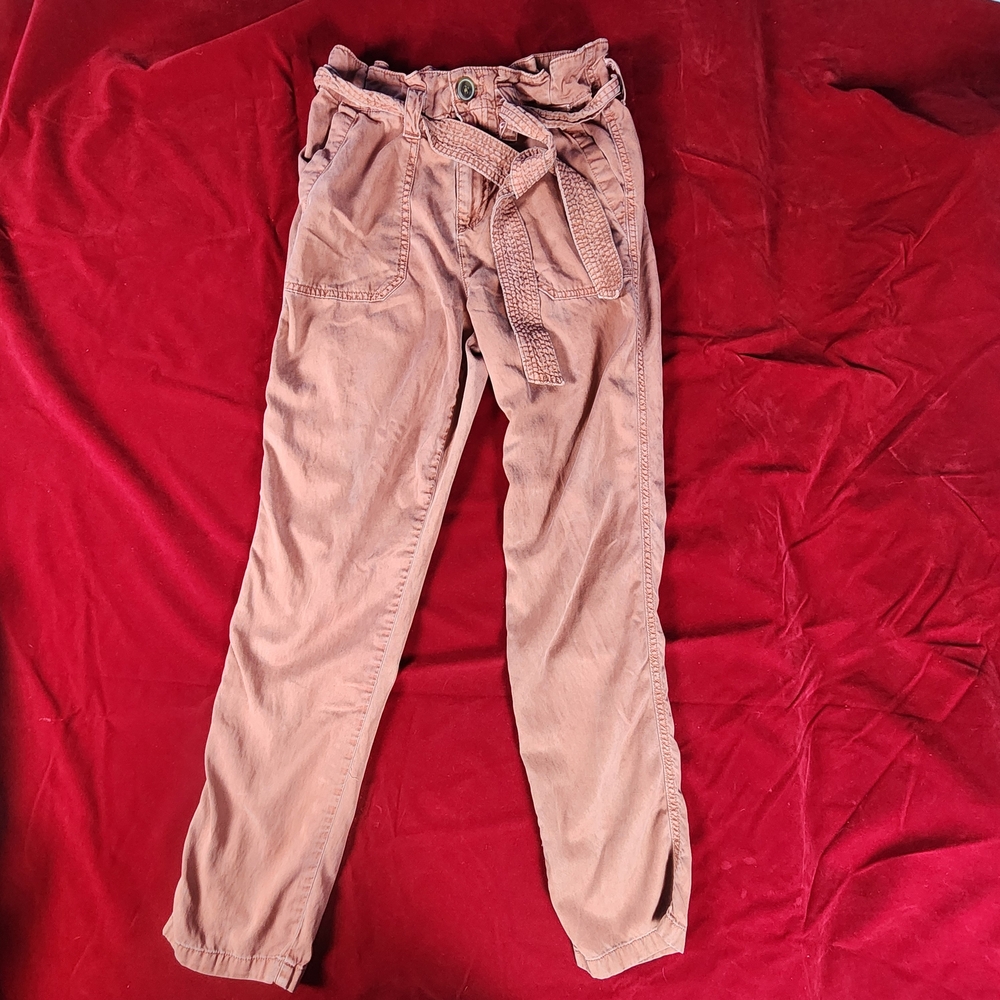 Maurices Blush Pink Trousers with Waist Tie